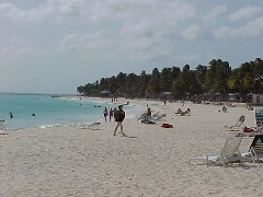 Druif Beach across from Divi Village. Looking towards Manchebo Point