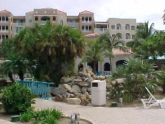 The C Building and Seabreeze Cafe viewed from the pool area
