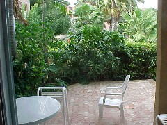 Patio off a D Building Studio Unit