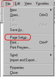 The File drop down menu.