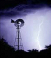 ND Windmill In Storm