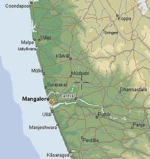 Map of Dakshina Kannada District
