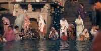 Bathing in Ganga