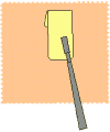 Stick Hinge to Stamp