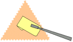 Hinge on Triangular Stamps