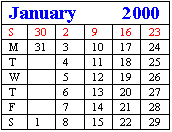 January (Back)