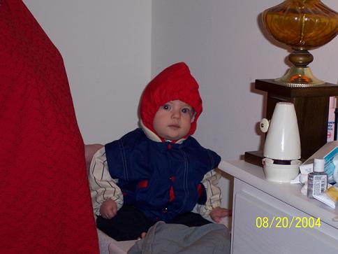 I look like a little gnome in my rain coat!