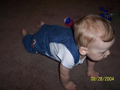 I actually got my tummy off the floor and started rocking now!