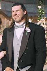 Ern as best man at his brother Michael's wedding