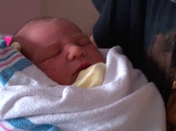 Tyler - The day after he was born