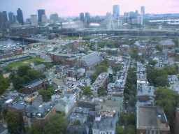 Charlestown and the Boston skyline from the Bunker Hill monument