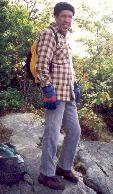 Ernie along the trail up Mt. Monadnock