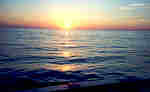 Sunset on the open sea.