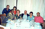 Ernie & Dale (back) with dining companions (front l-r): Gloria, Ruthanne, Steve, Sara, and Dave.