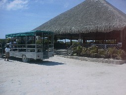 Lighthouse tour "bus" & display building.