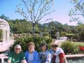 Bob, Pat, Dale & Ernie in one of the gardens.