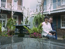 Garden at the Place DArmes Hotel.