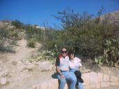 Ernie & Dale at one of the turn-outs on road to the caverns