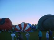 Balloons Blown Up Along The Ground