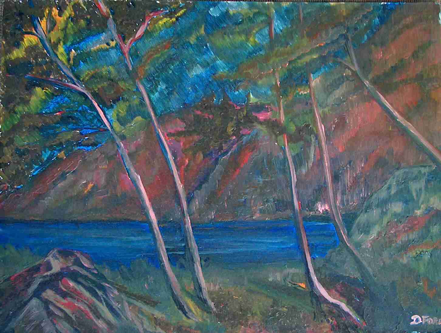 Study in compostion based on Cezanne