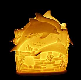 Small Dolphins Candle