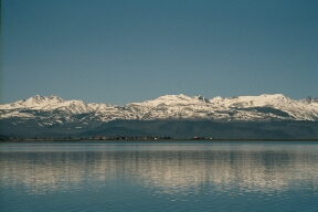 West view� of Bridgeport Resevoir and theTown