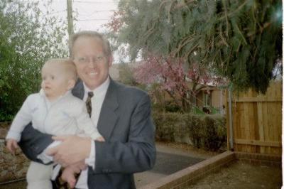 chris and harrison at alexander's baptism...