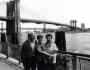 paola and her parents at the brooklyn bridge...