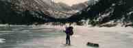 this is from an ice climbing trip to the mchenry's peak/glacier gorge area where chris and i spent about week living in a snow cave doing what real men do....