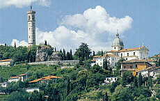 a panorama of trissino...the downtown skyscrapers....