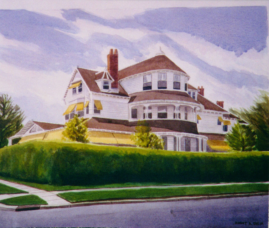 Painting of a Spring Lake, NJ home