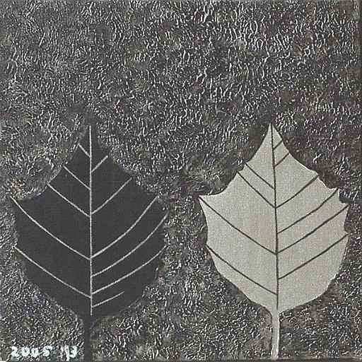 Silver_Leaf.jpg - 30x30 cm.mixed media