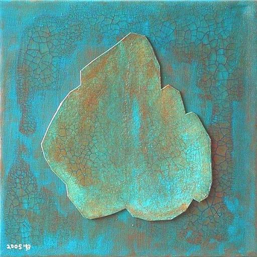 Turquoise_Fall.jpg - 30x30 cm.mixed media