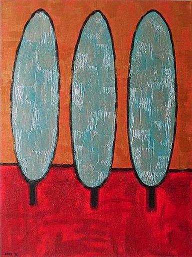 Cypresses.jpg - 60x80 cm.mixed media