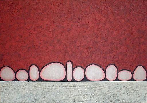 Pebbles_4.jpg - 100x70 cm.mixed media