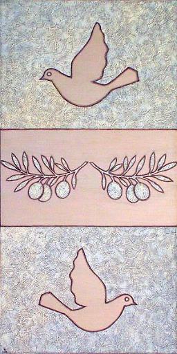 Dove.jpg - 40x80 cm. mixed media
