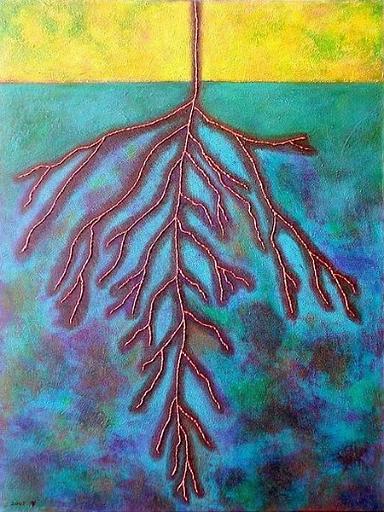 Roots.jpg - 60x80 cm.mixed media