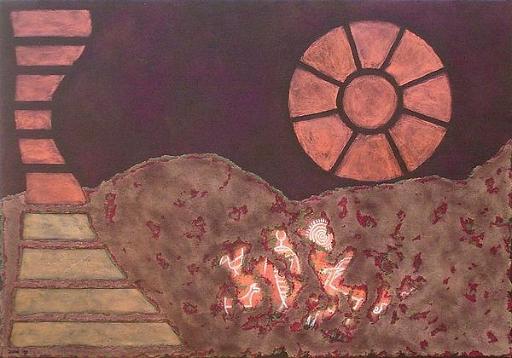 Ancient_Connection_1.jpg - 100x70 cm. mixed media