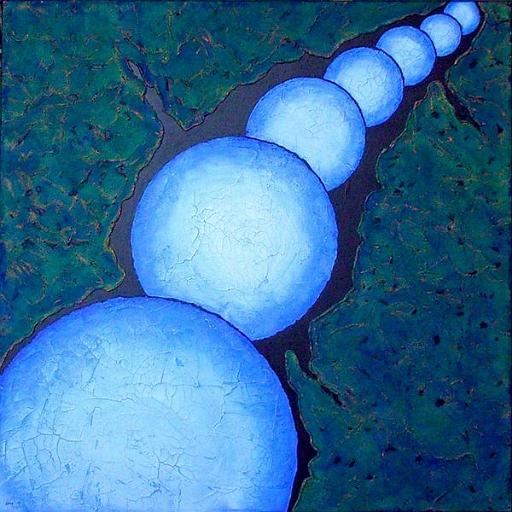 Alignment.jpg - 70x70 cm. mixed media