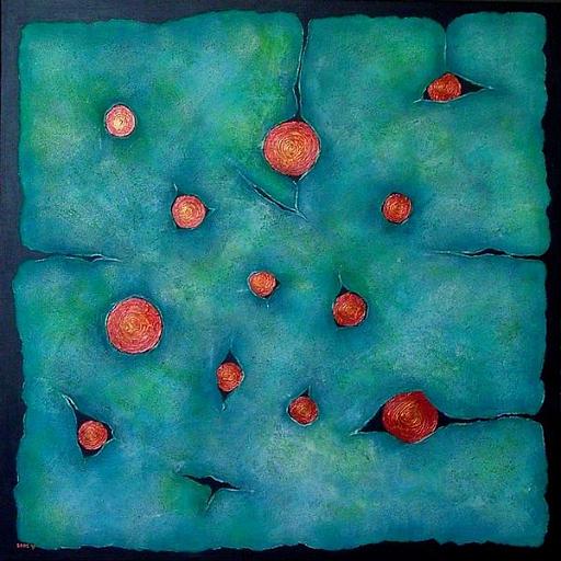 Spirals.jpg - 70x70 cm. mixed media