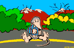 ARG! Abnormal Toons Mascot - Speedbump Possum