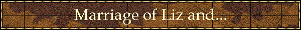 Marriage of Liz and...