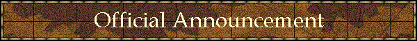 Official Announcement