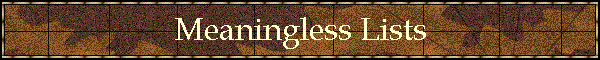 Meaningless Lists