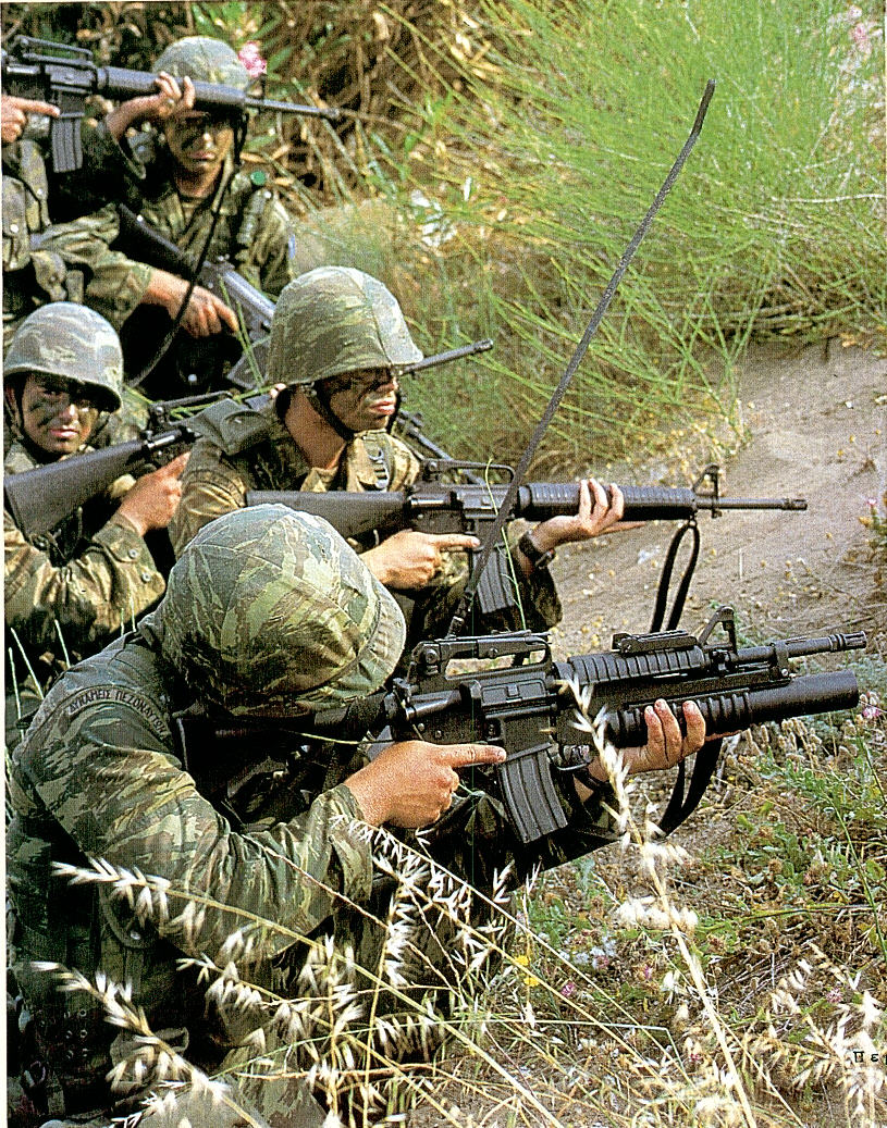 Commandos during training