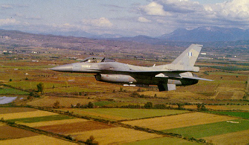 A Hellenic F-16C on a Sortie mission
