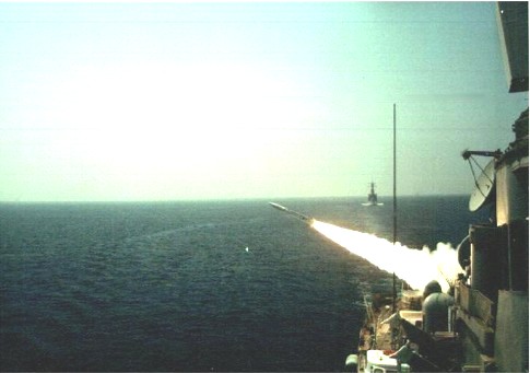 The Firing of a Hellenic Sea Sparrow Missile.