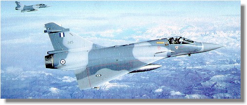 Hellenic Mirage 2000s on a Sortie Mission