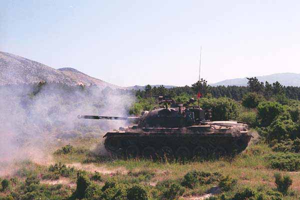 A Hellenic M-47 firing