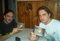 yakko y huillier mostrando orgullosos el trabajo terminado(2004)